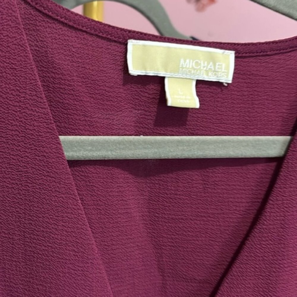 Michael Kors Lovely Wine Coloured Blouse